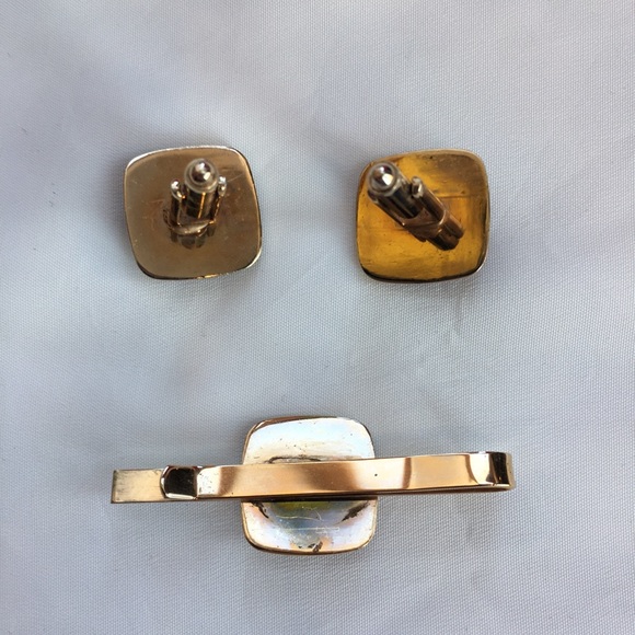 VTG Comedy and Tragedy Tie Bar and Cuff Link Set - Picture 9 of 10
